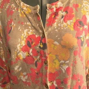 Summer floral lightweight sweater